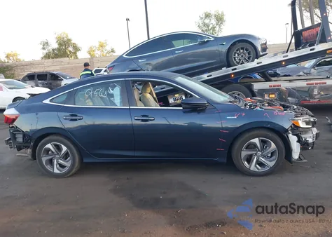 2019 Honda Insight Ex z USA, uszkodzony, nr VIN 19XZE4F51KE011635